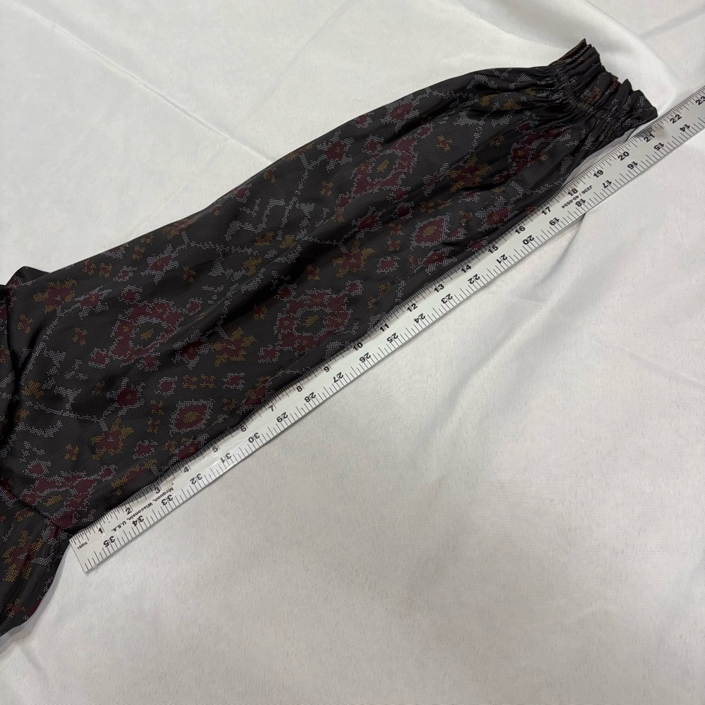 Ulla Johnson Piera Dress in Batik Geometric Printed Long Sleeve Peasant Dress - Picture 9 of 10
